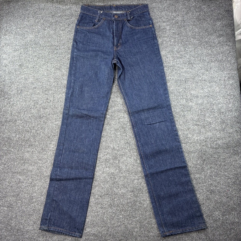 Vtg Levis 719-0217 Orange Tab Student Jeans 29x34 Dark Wash Straight Leg USA